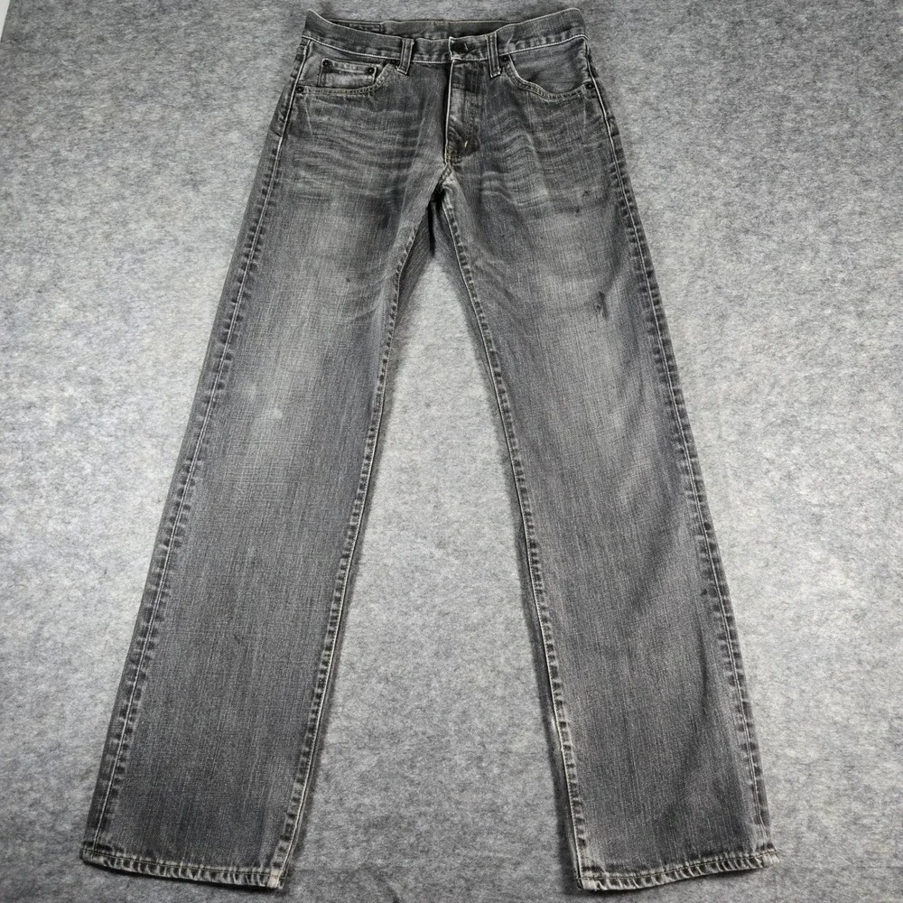 Uniqlo Mens Black S-003 Straight Leg Jeans 29x32
